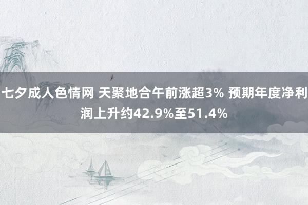 七夕成人色情网 天聚地合午前涨超3% 预期年度净利润上升约42.9%至51.4%